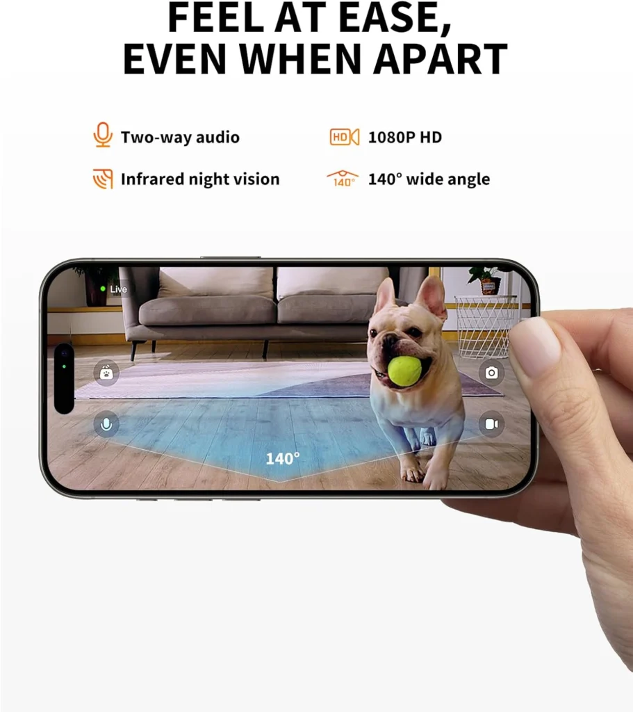 PETKIT Automatic Cat Feeder with Camera, 1080P HD Video with Night Vision, 2.4G WiFi Pet Feeder with Phone App Control, 2-Way Audio for Cats and Small Dogs, Portion Control Up to 10 Meals Per Day PETKIT Automatic Cat Feeder with Camera, 1080P HD Video with Night Vision, 2.4G WiFi Pet Feeder with Phone App Control, 2-Way Audio for Cats and Small Dogs, Portion Control Up to 10 Meals Per Day