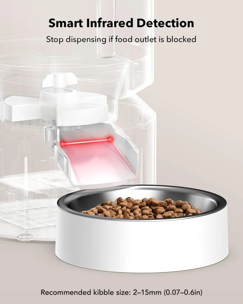 PETLIBRO Automatic Cat Feeder with Camera, 1080P HD Video with Night Vision, 5G WiFi Pet Feeder with 2-Way Audio, Low Food Blockage Sensor, Motion Sound Alerts for Cat Dog Single Tray PETLIBRO Automatic Cat Feeder with Camera, 1080P HD Video with Night Vision, 5G WiFi Pet Feeder with 2-Way Audio, Low Food Blockage Sensor, Motion Sound Alerts for Cat Dog Single Tray