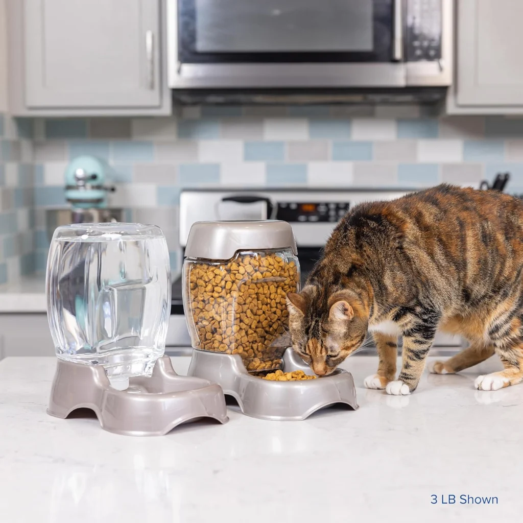 Petmate Pet Cafe Feeder Dog and Cat Feeder Pearlescent Colors 3 Sizes, Made in USA Petmate Pet Cafe Feeder Dog and Cat Feeder Pearlescent Colors 3 Sizes, Made in USA