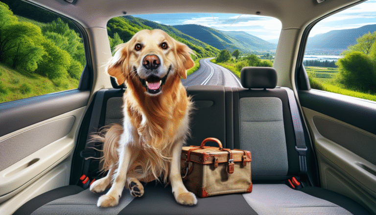 unlucky golden retrievers hilarious journey in the middle seat of a road trip