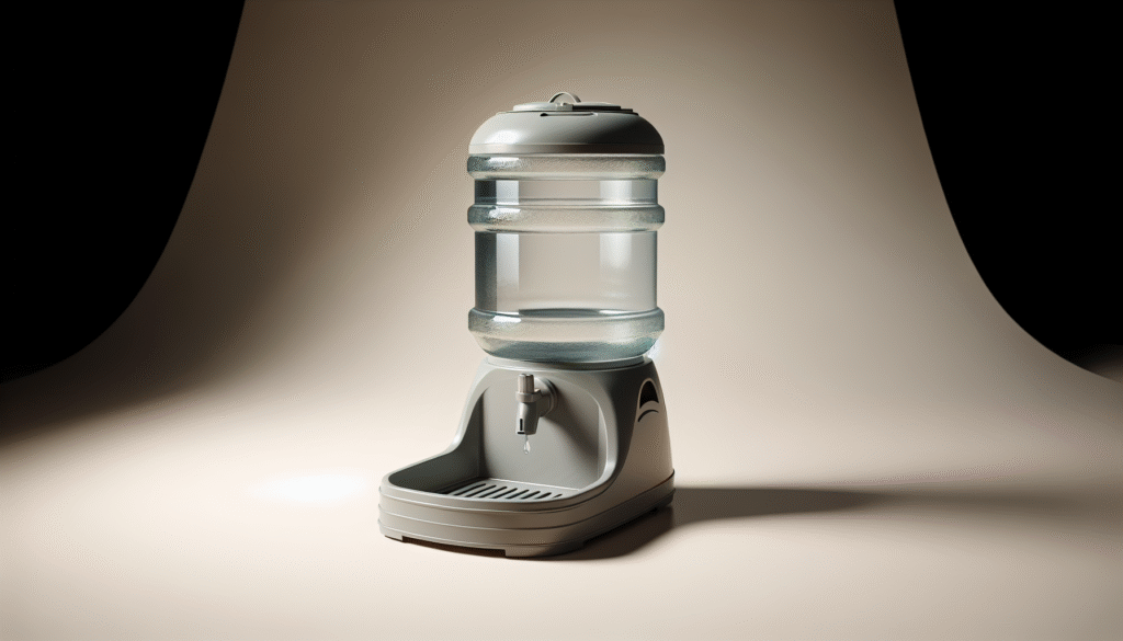 Amazon Basics Gravity Pet Water Dispenser for Cat, Dog, 1 gallon Capacity, Small, Gray