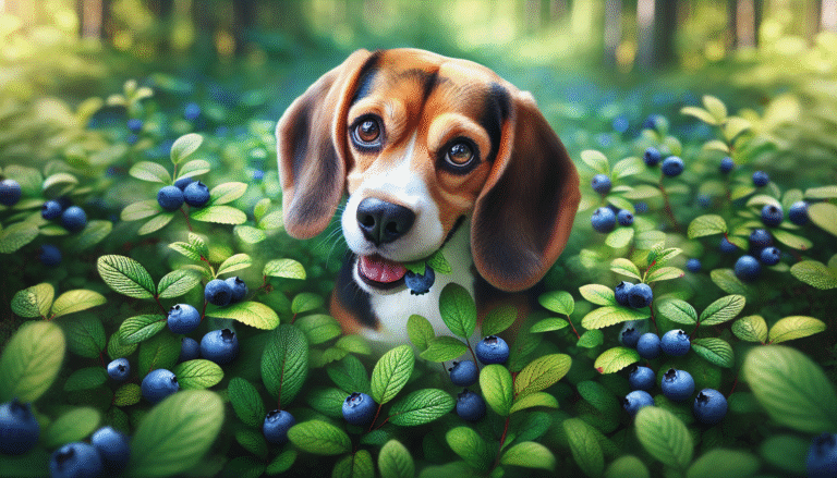 beagle foraging blueberries a heartwarming video of a pups first experience