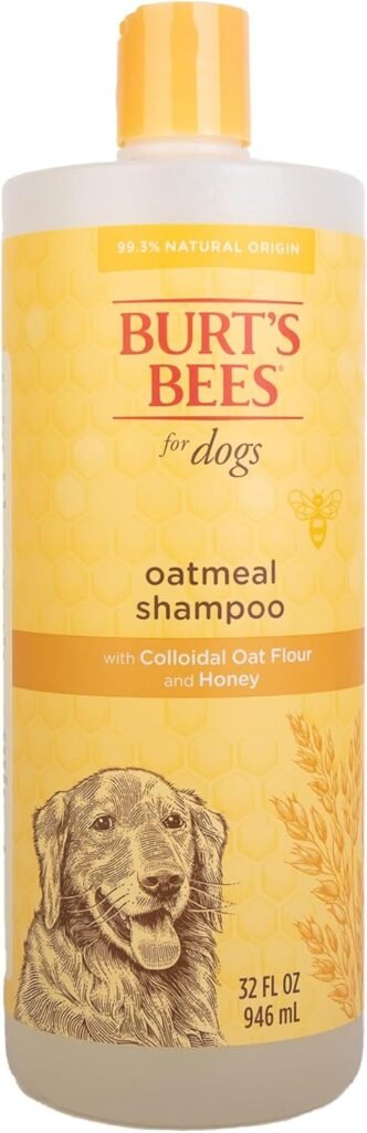 Burts Bees for Pets Oatmeal Dog Shampoo with Colloidal Oat Flour and Honey, 95% Natural Origin Formulas, Shampoo for Dogs - Gentle Dog Shampoo, Best Dog Shampoo, 32 oz