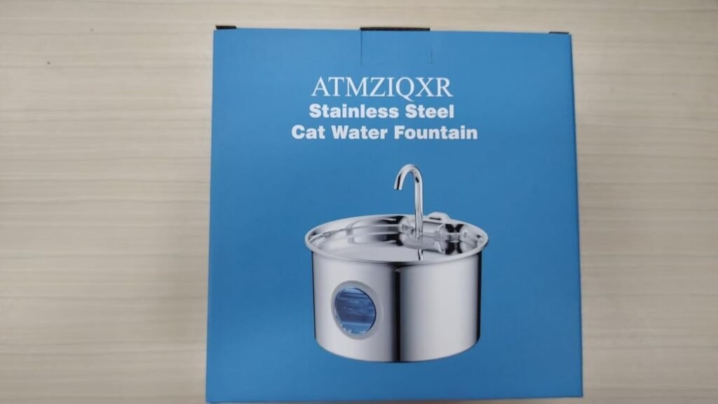 Cat Water Fountain Stainless Steel: Cat Fountain for Drinking - 88oz/2.6L Pet Water Fountain for Cats Indoor - Quiet Cats Water Bowl Dispenser - Pets Feeding  Watering Supplies - for Small Animals