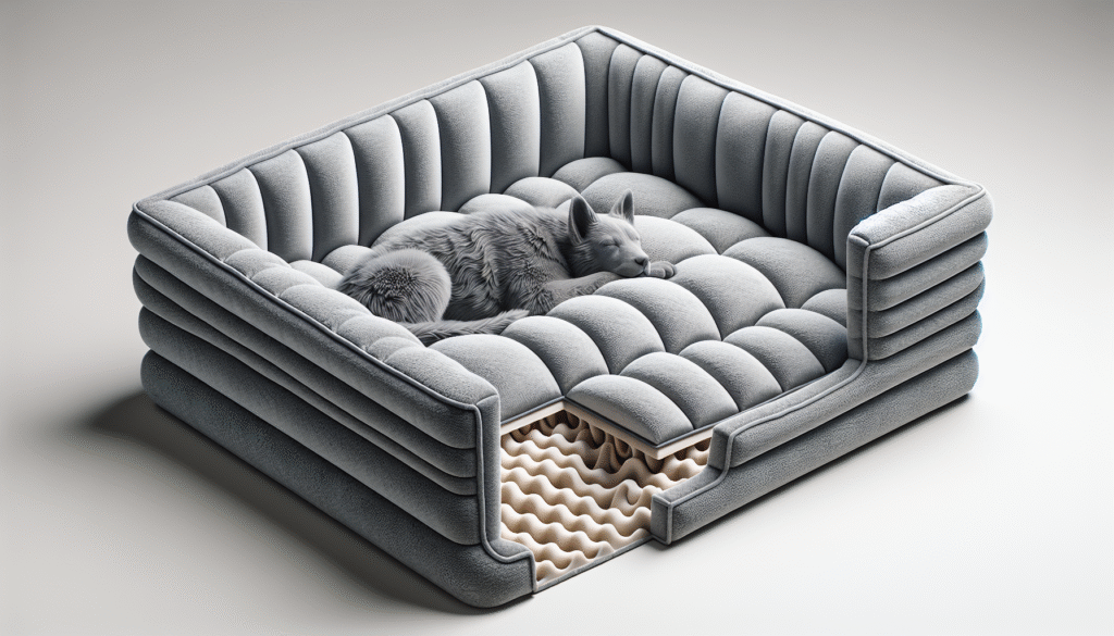EHEYCIGA Orthopedic Dog Beds for Extra Large Dogs 44x32Inch, Waterproof Memory Foam XL Pet Bed with Sides, Non-Slip and Egg-Crate Foam Big Dog Couch Bed with Washable Removable Cover, Grey