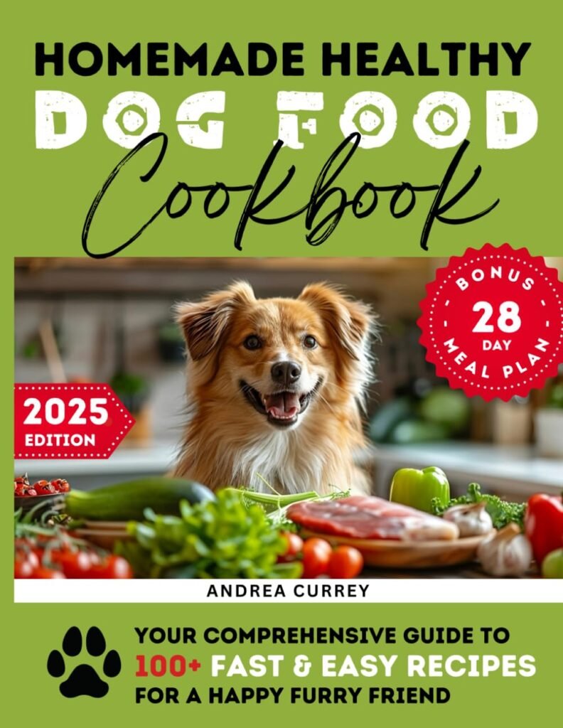 Homemade Healthy Dog Food Cookbook: Your Comprehensive Guide to 100+ Fast  Easy Recipes for a Happy Furry Friend      Paperback – May 30, 2024