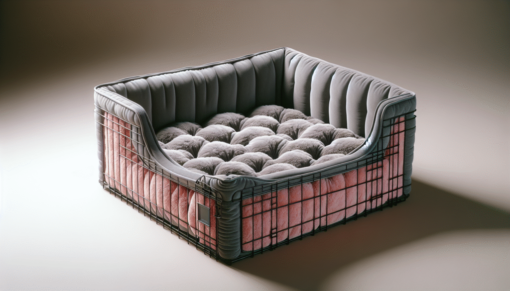KSIIA Washable Dog Bed Deluxe Plush Dog Crate Beds Comfy Kennel Pad Anti-Slip Pet Sleeping Mat for Large, Jumbo, Medium, Small Dogs Breeds, 35 x 23, Gray