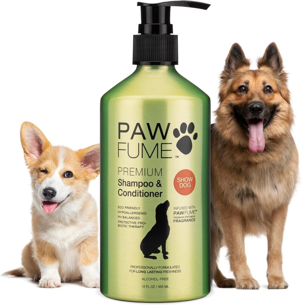PAWFUME Deshedding Dog Shampoo and Conditioner, Show Dog, 1-Pack – Nourish  Detangle for Silky Soft Coat – Probiotic, Deep-Cleaning, pH-Balanced Formula – Salon-Quality Shampoo for Dogs