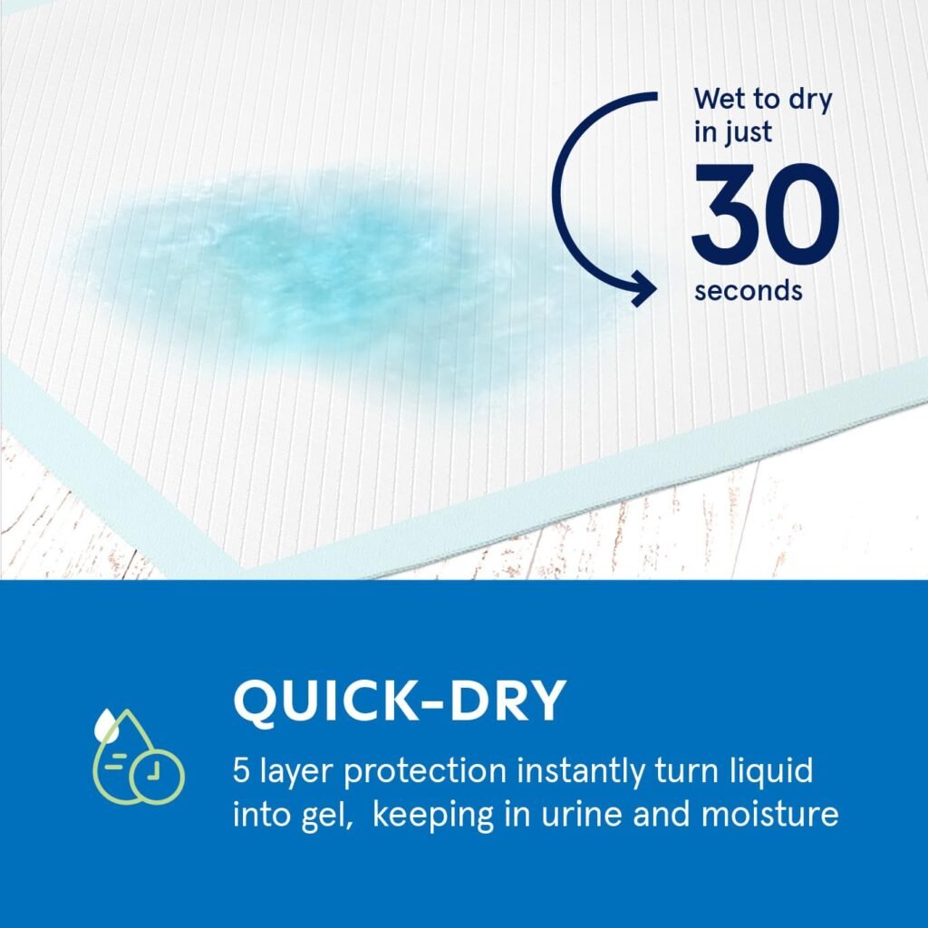 Puppy Pads Pet Pee Pads for Dogs  Puppy Training [100-COUNT] Potty Pads for Dogs 22 x 22 Leak-Proof Dog Pee Pads - Quick-Dry Surface - Heavy Duty Absorbent Disposable Dog Wee Pad Bulk Pack