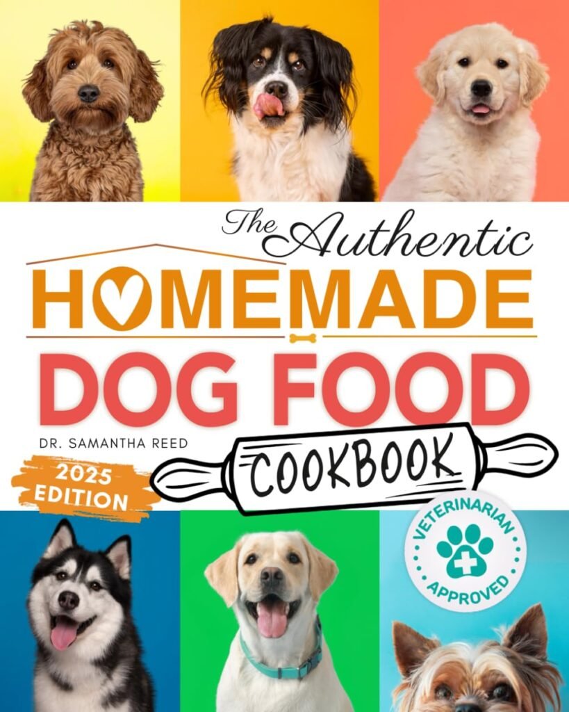 The Authentic Homemade Dog Food Cookbook: Vet-Approved, Nutritious Allergy-Friendly Recipes for Dogs of All Sizes | Comprehensive Feeding Guide, Meal ... (Healthy Homemade Dog Food Cookbook Series)      Paperback – October 7, 2024