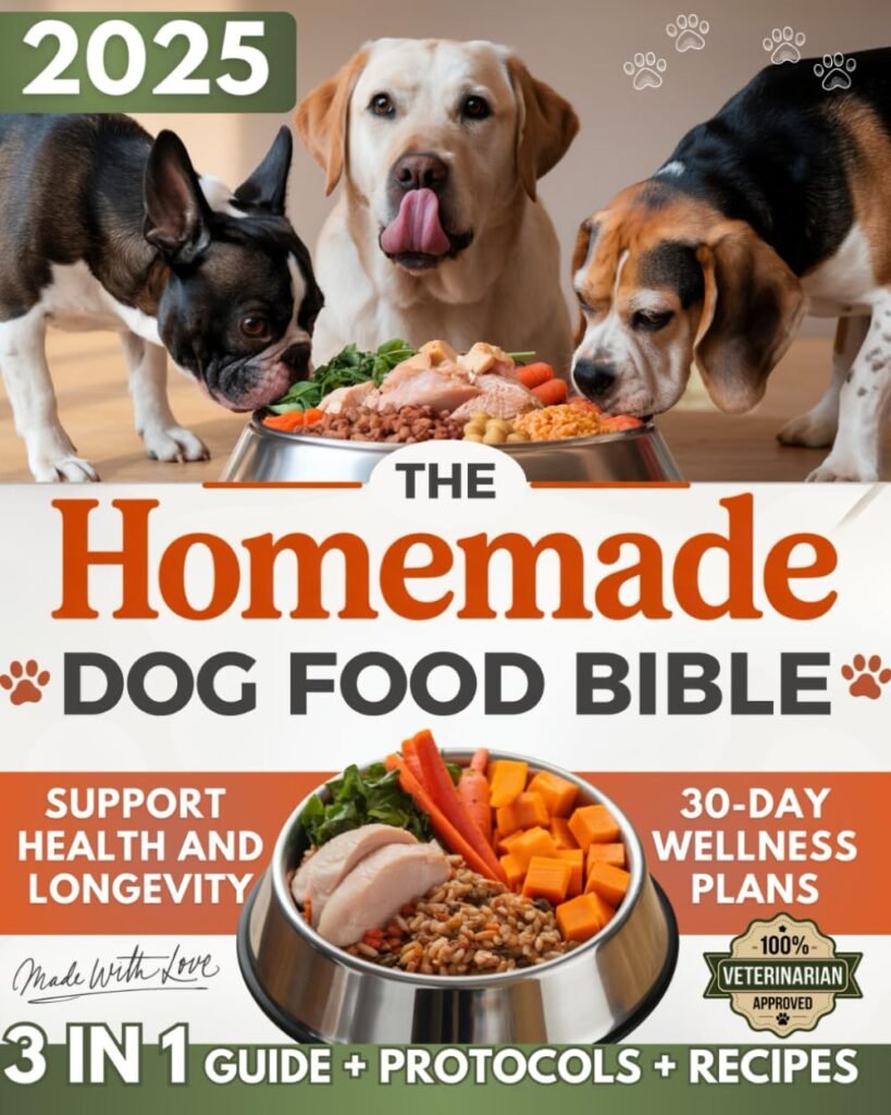 The Homemade Dog Food Bible: Quick  Simple Meals and Immune-Boosting Protocols to Support Health and Longevity in Dogs of All Sizes - All Made with Love      Paperback – April 19, 2025