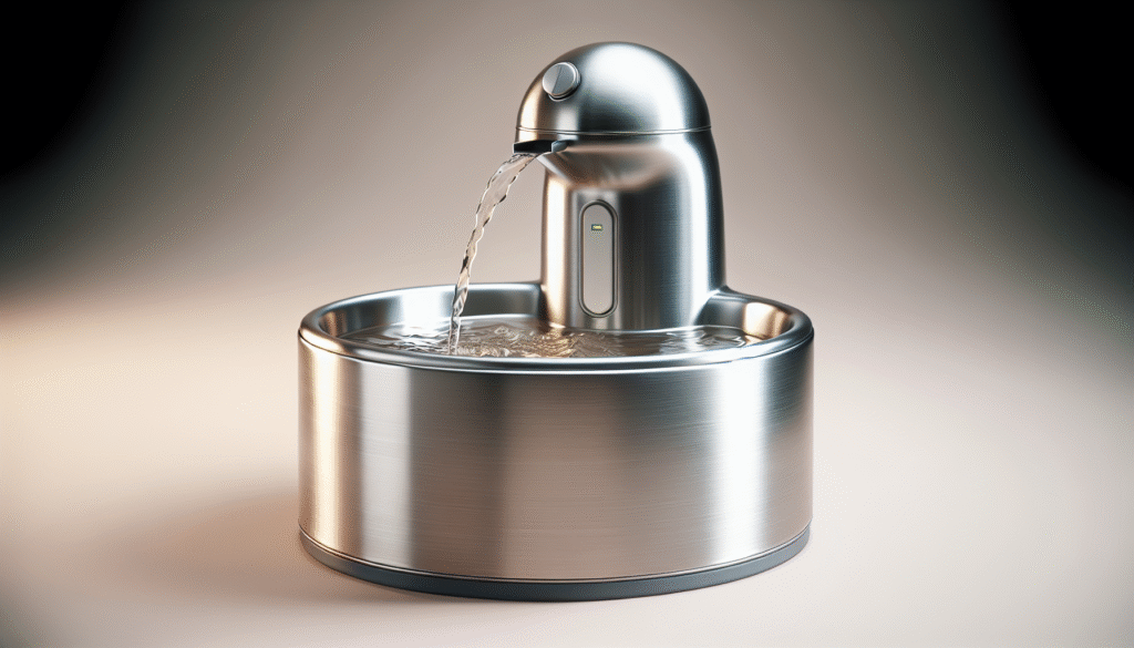 Cat Water Fountain Stainless Steel 135oz/4L Pet Water Fountain for Cats Indoor with 8 Filters Pets Dog Small Animal Automatic Dog Water Dispenser with 4 Filters 4 Sponge Quiet