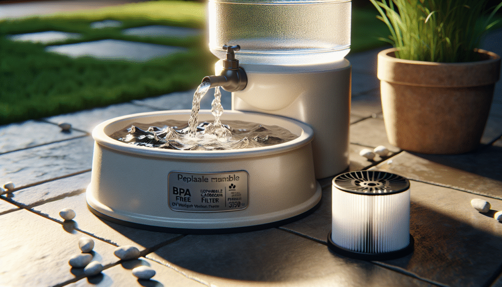 PetSafe Drinkwell Outdoor Dog Fountain - Encourages Drinking - Replaceable Carbon Filter - UV Resistant Plastic - BPA-Free - 450 oz Water Capacity - Indoor/Outdoor Use