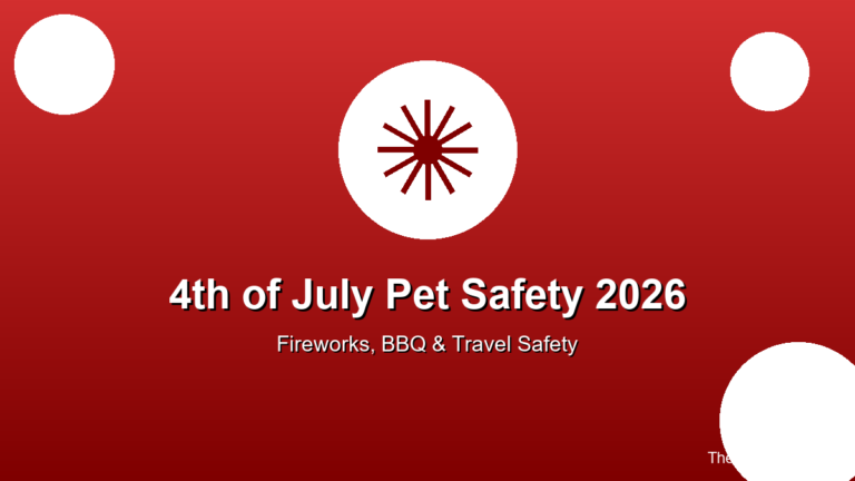 4th of July pet safety 2026 fireworks anxiety BBQ hazards dog cat